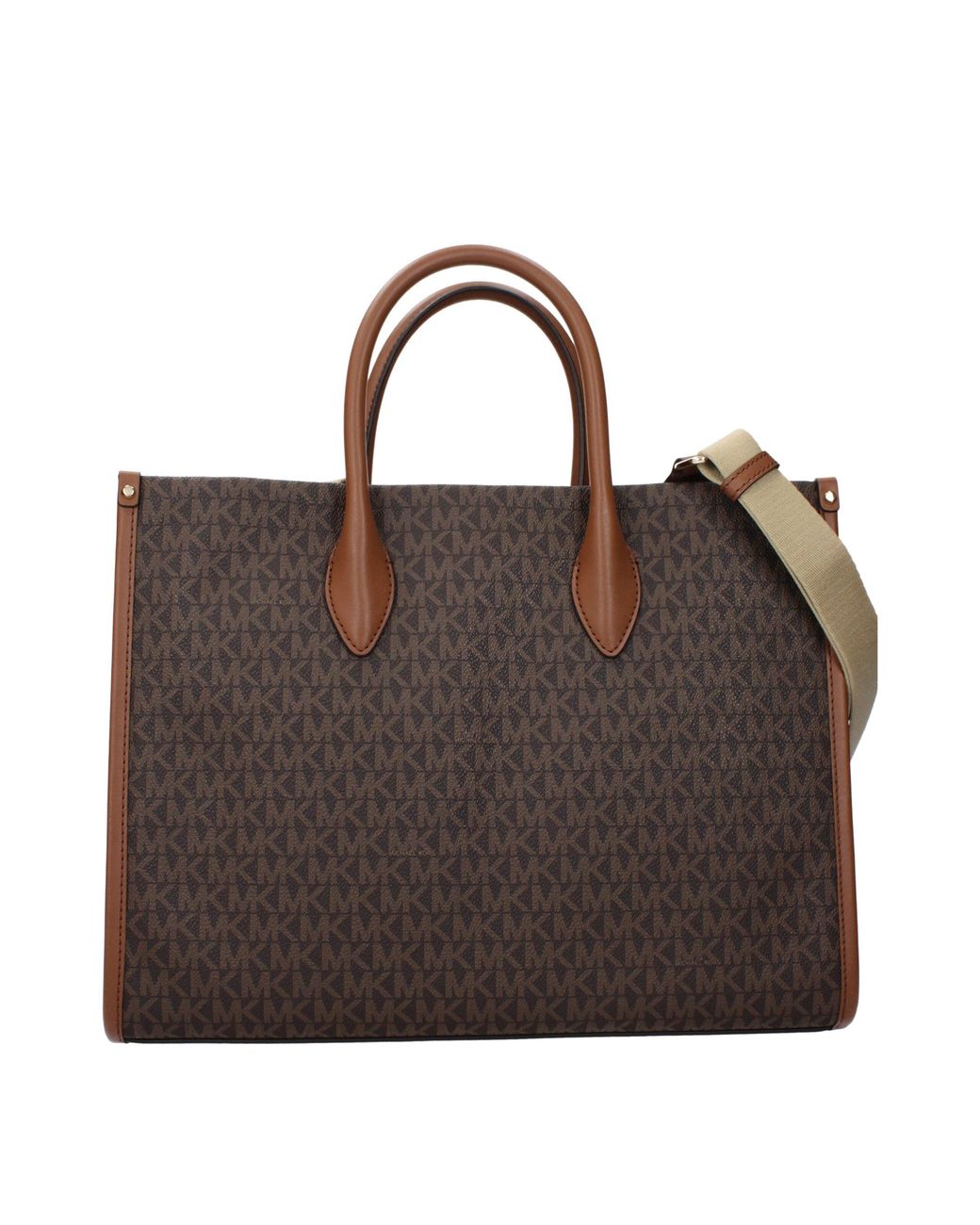 Michael Kors Brown Mirella Handbag Fabric/Acorn