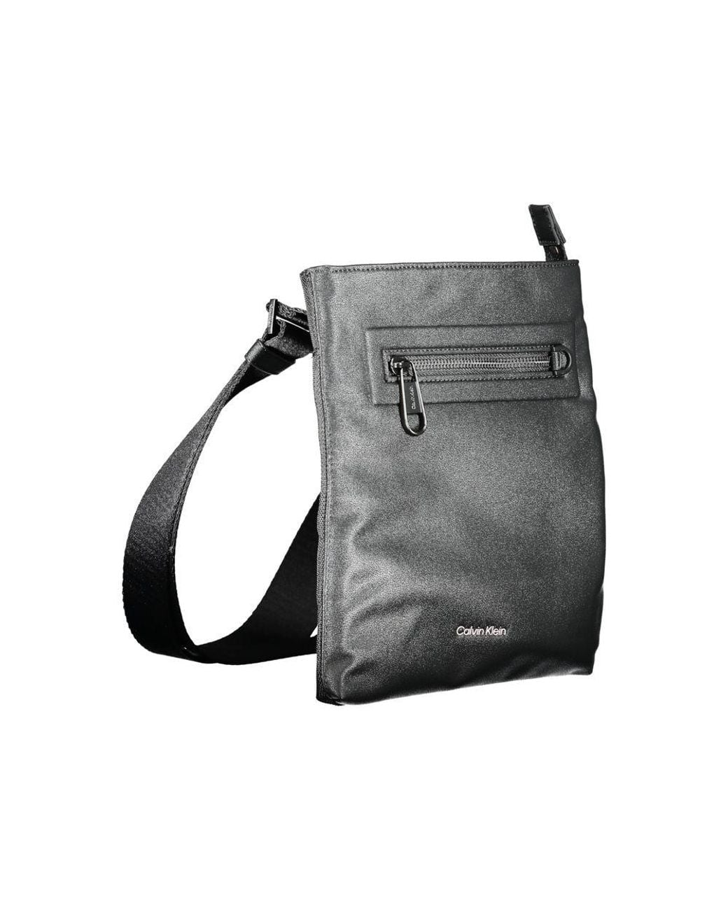 Calvin Klein Gray Polyester Shoulder Bag for men