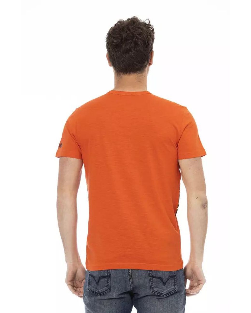 TRUSSARDI ACTION Orange Cotton Men T for men