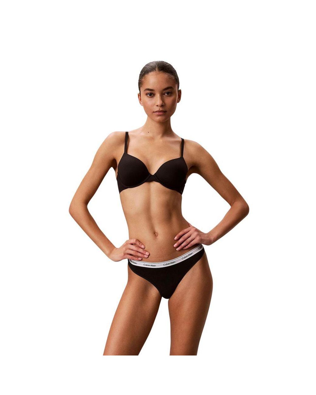Calvin Klein Multicolor Black And White Cotton Pantie