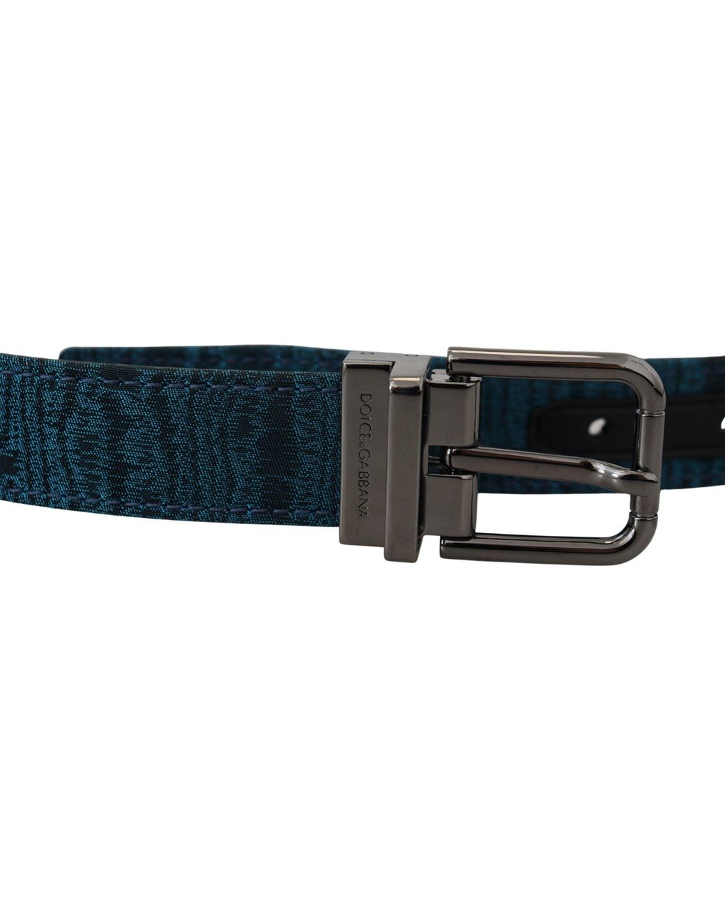 Dolce & Gabbana Black Elegant Jacquard Designer Belt for men