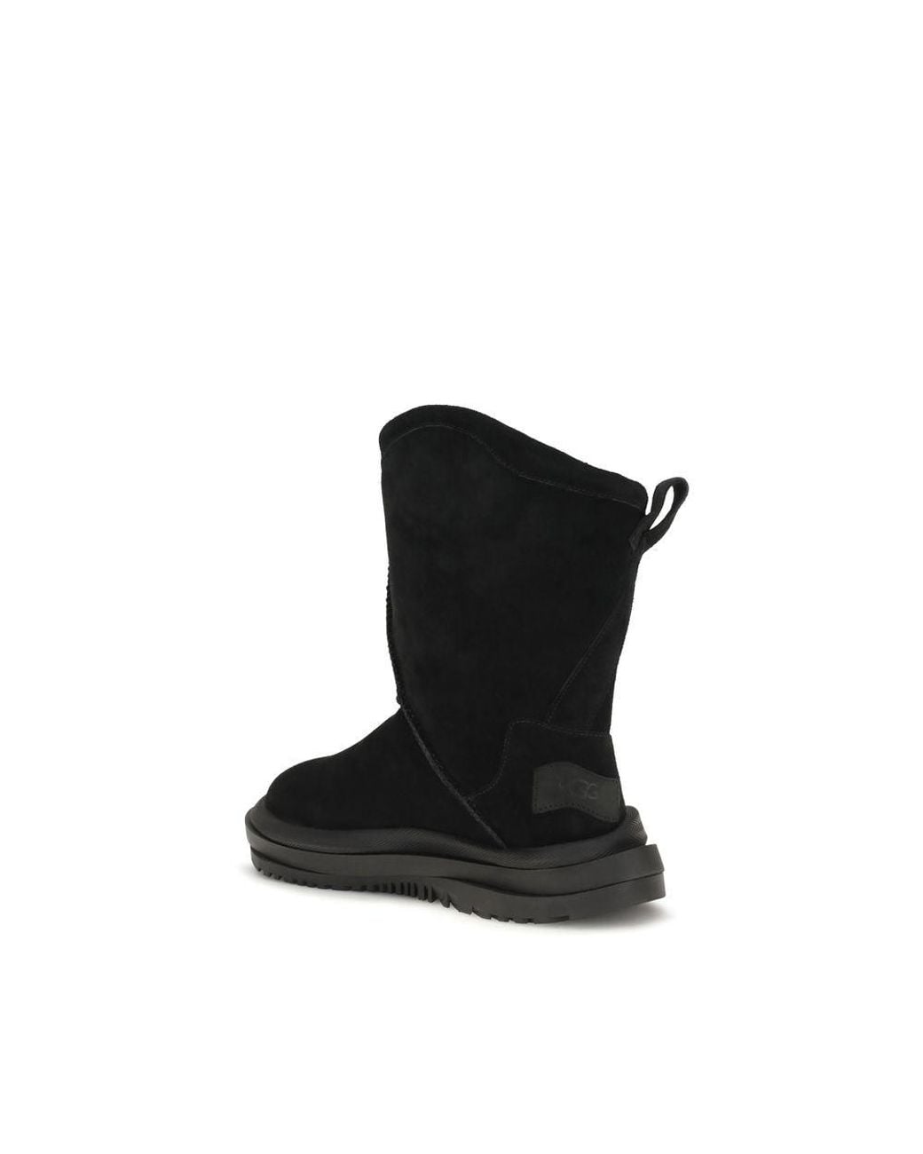 Ugg Black Suede Leather Flat Boots for men