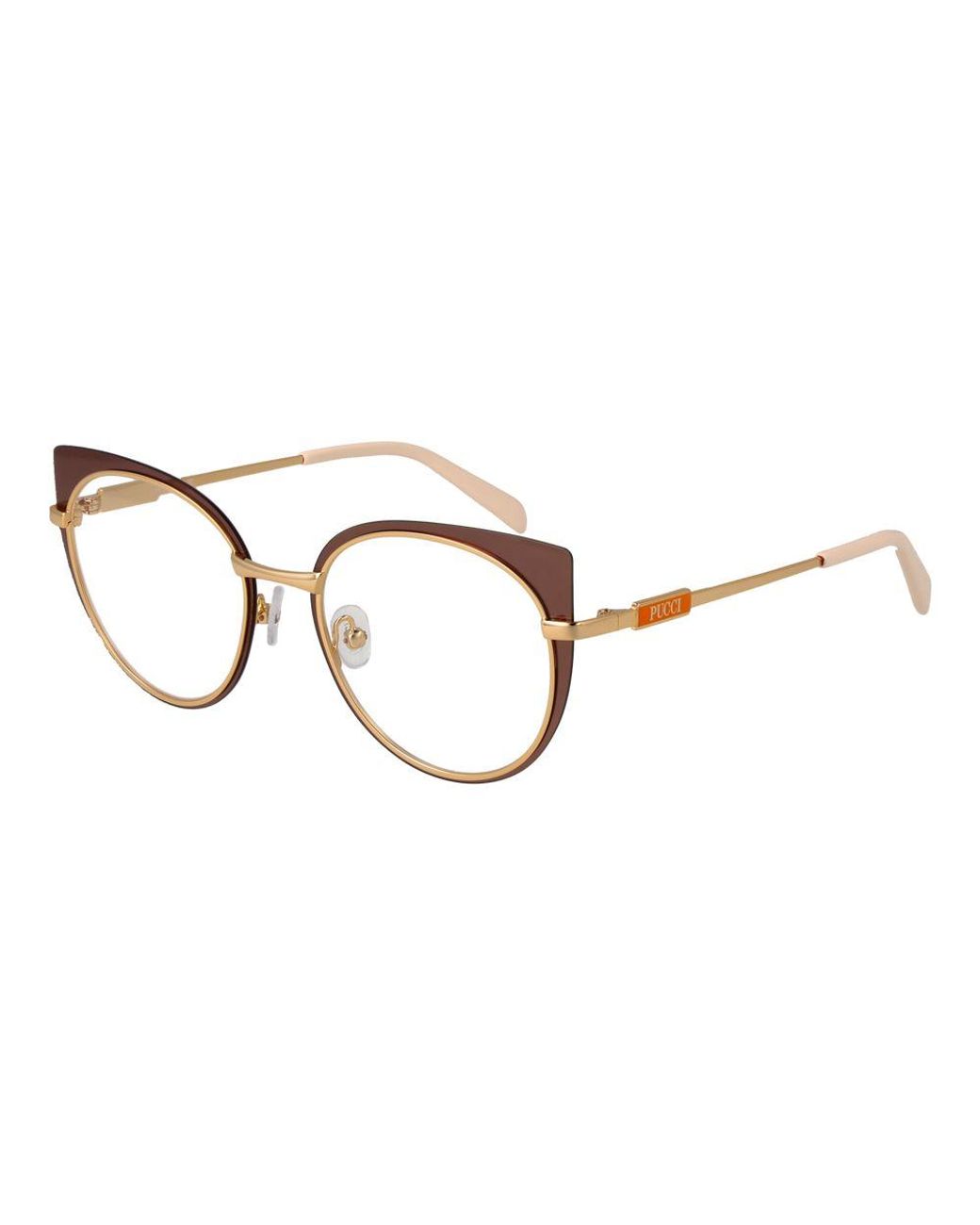 Emilio Pucci Brown Glasses