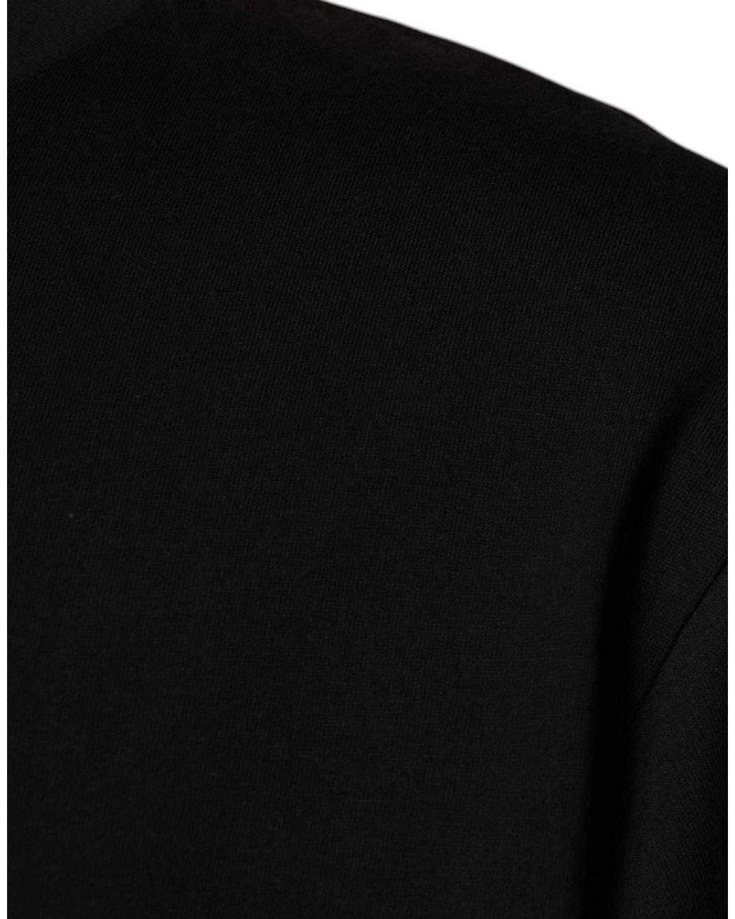 Dolce & Gabbana Black Tsh87513 Tshirt Cotton for men