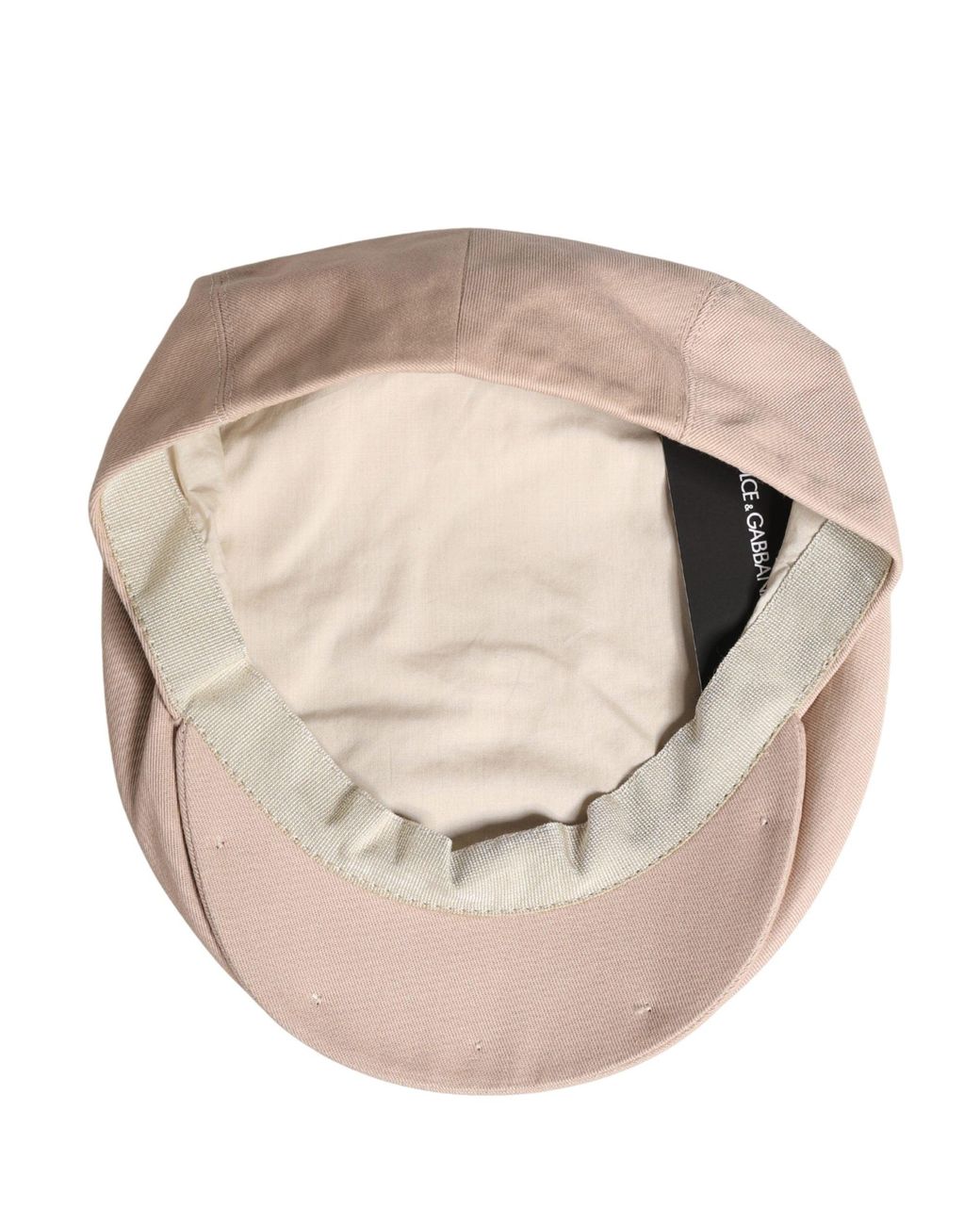 Dolce & Gabbana Pink Cotton Newsboy Cloth Capello Hat for men