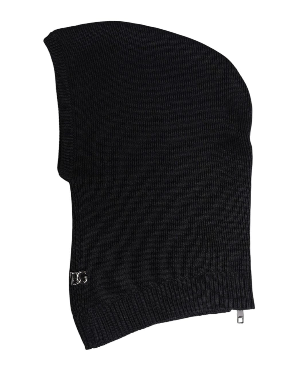 Dolce & Gabbana Black Wool Whole Head Wrap Balaclava Hat for men
