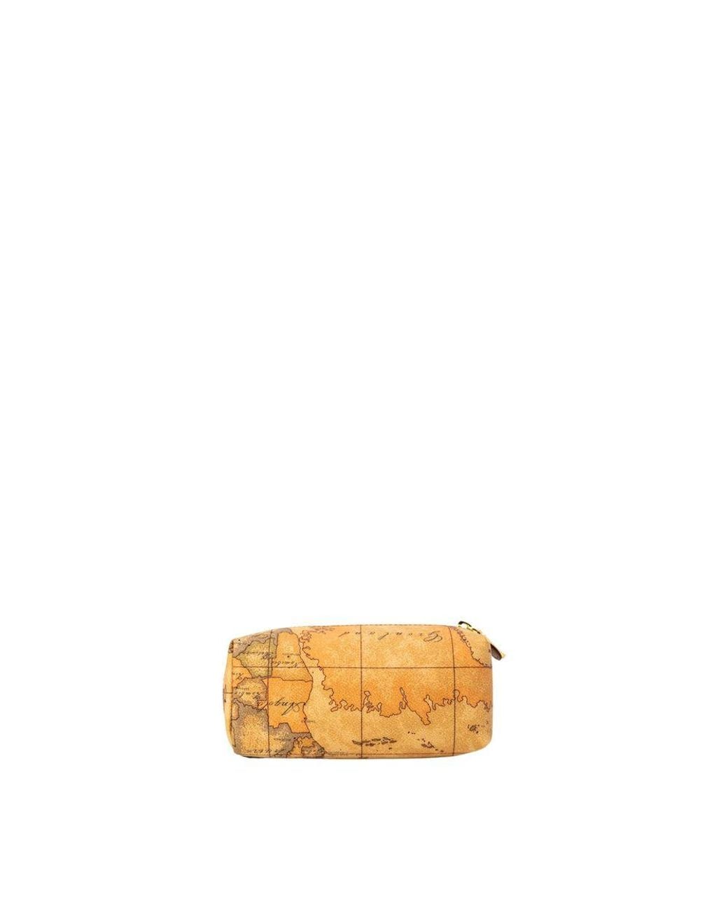 Alviero Martini 1A Classe Metallic Cotton Clutch Bag