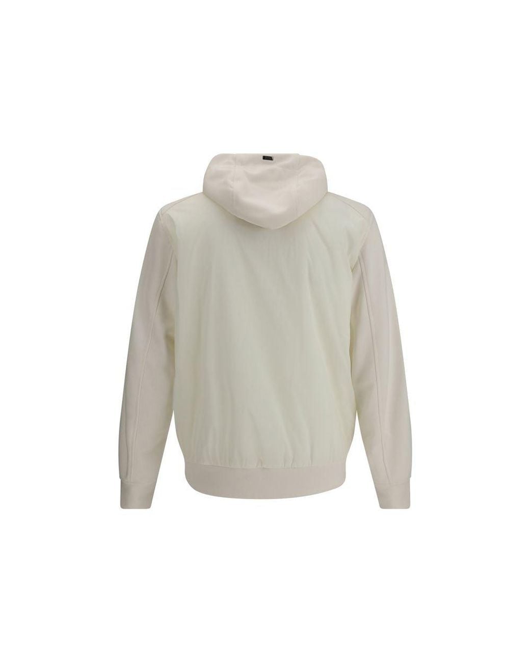 Herno Gray White Polyamide Shell Jacket for men