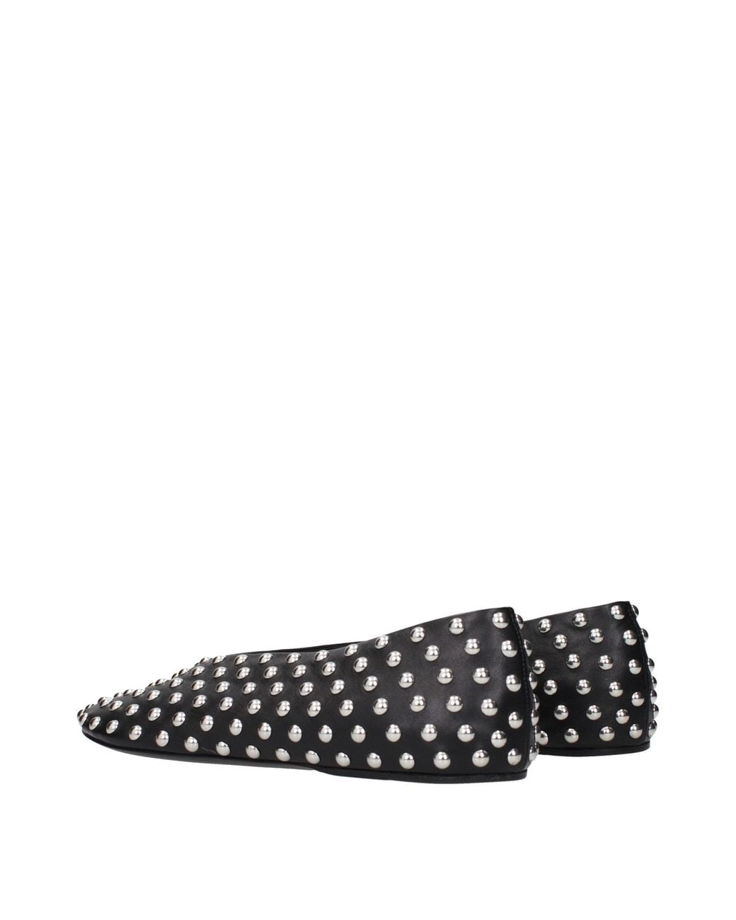 Jil Sander Black Leather Ballet Flats