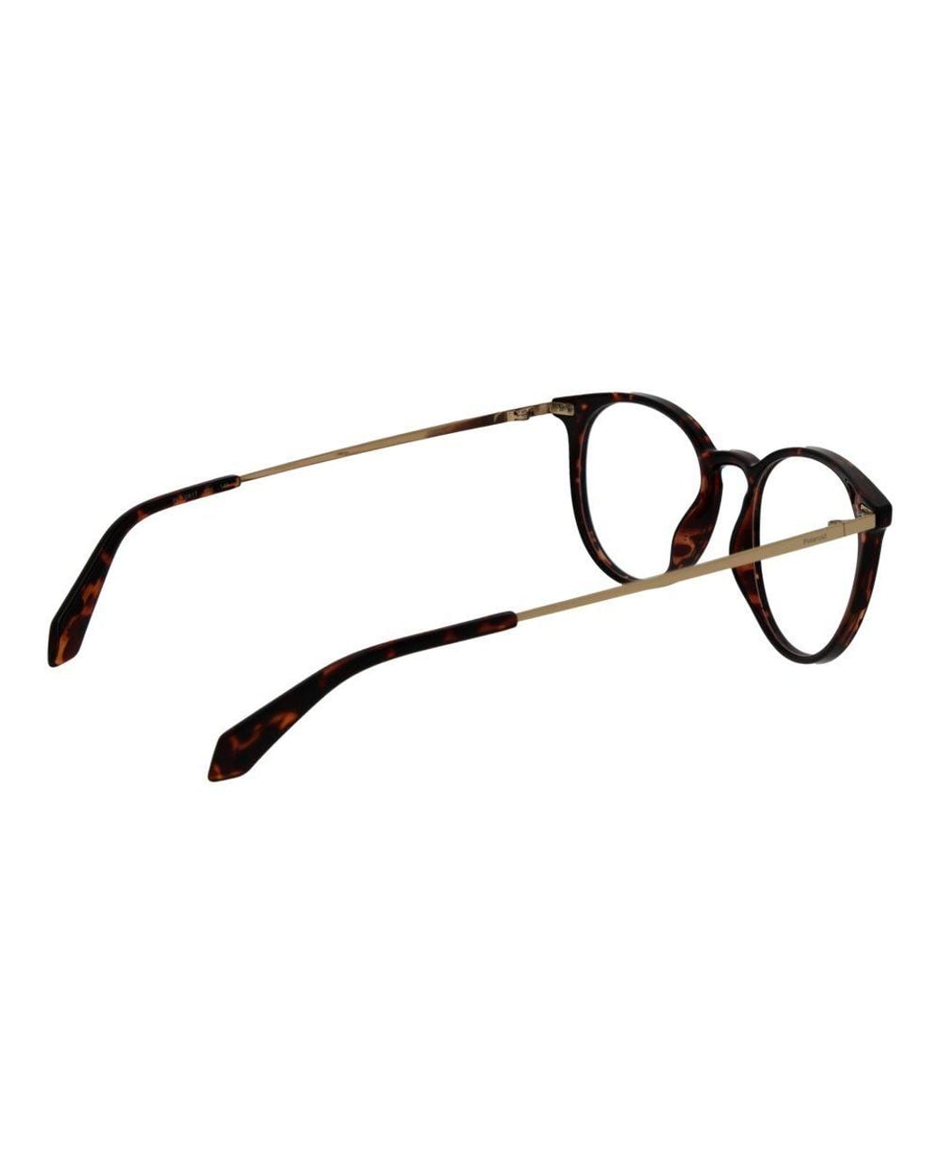 Polaroid Black Brown Titanium Glasses (frames)