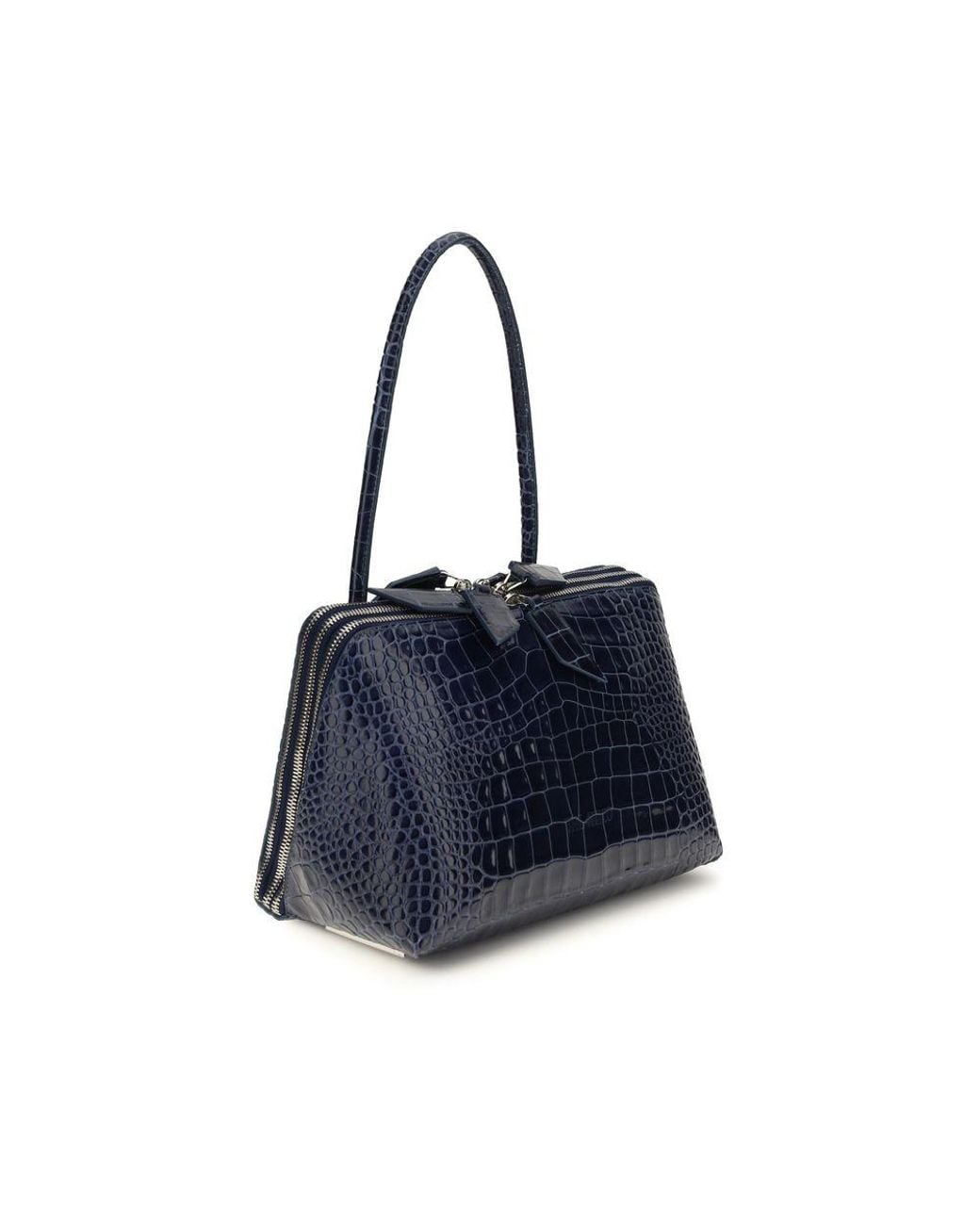 The Attico Blue Calf Leather Bos Taurus Shoulder Bag