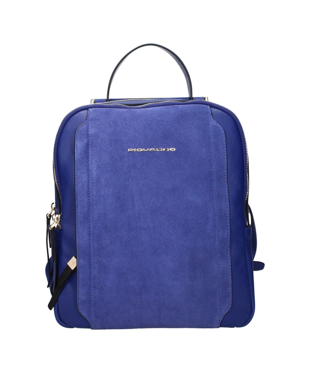 Piquadro Blue Leather Backpacks