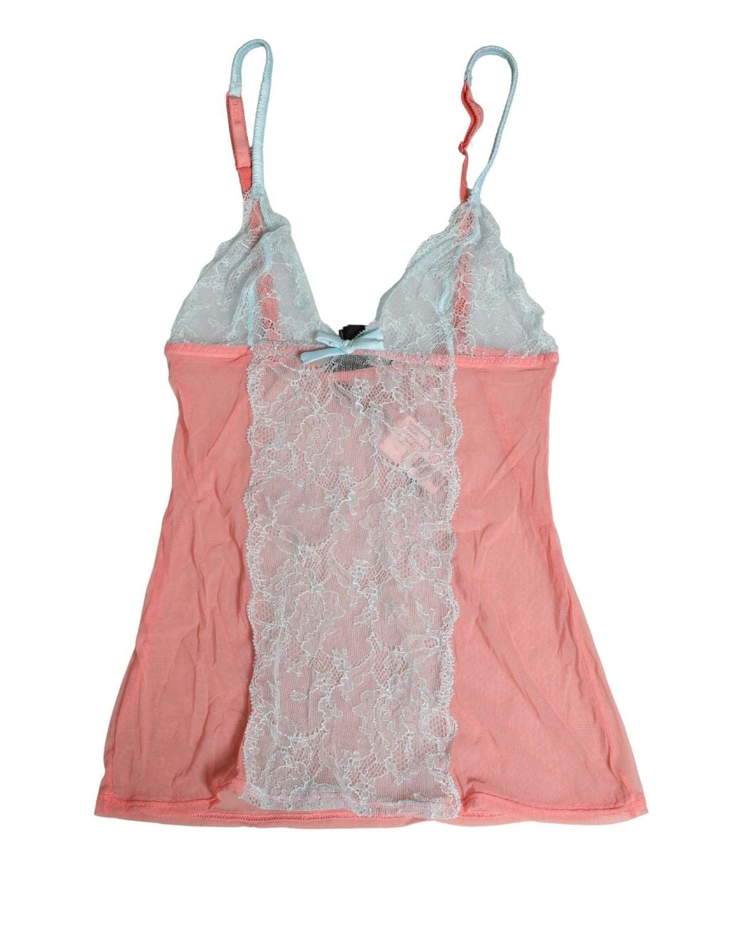 Roberto Cavalli Pink Roberto Cavalli Lace Trim Chemise