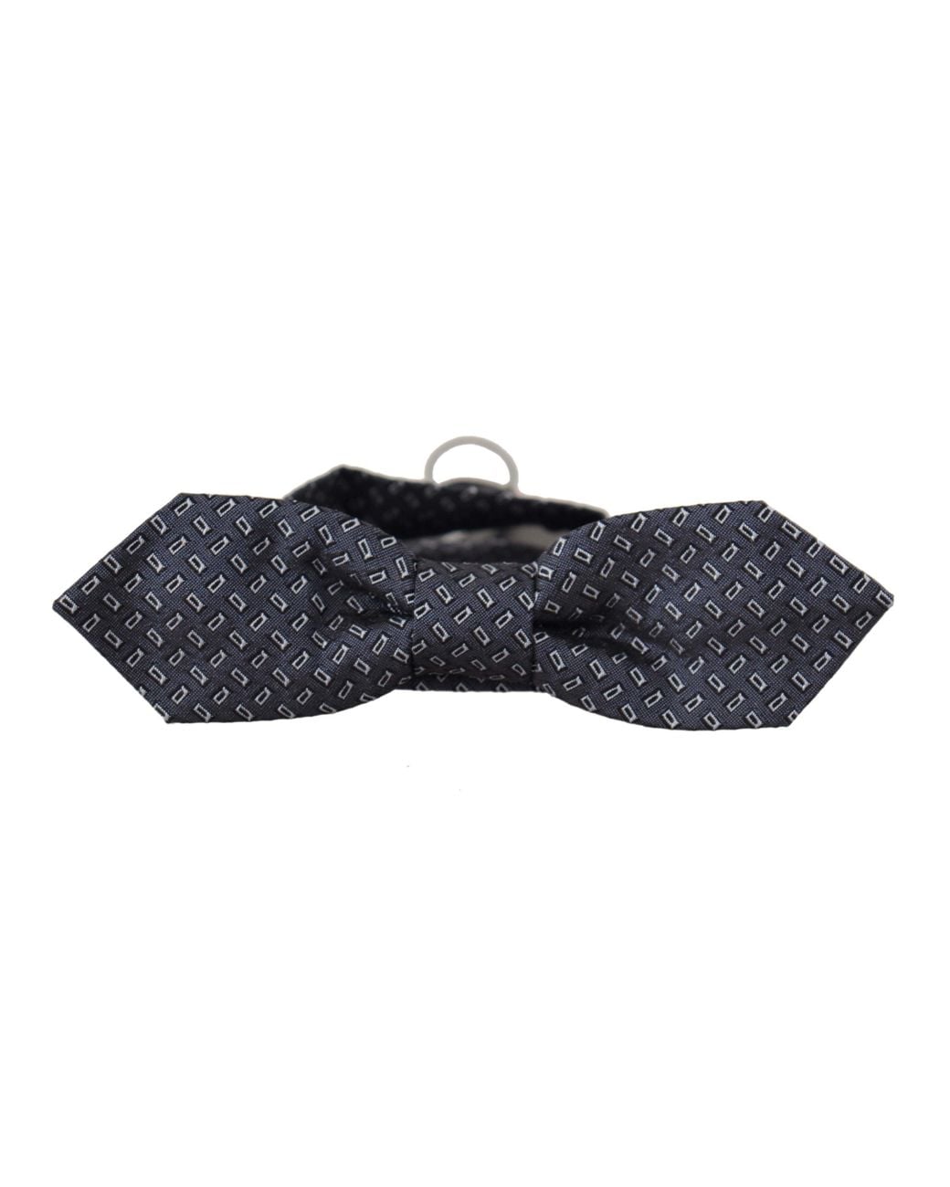 Dolce & Gabbana Black Polka Dot 100% Silk Neck Papillon Tie for men