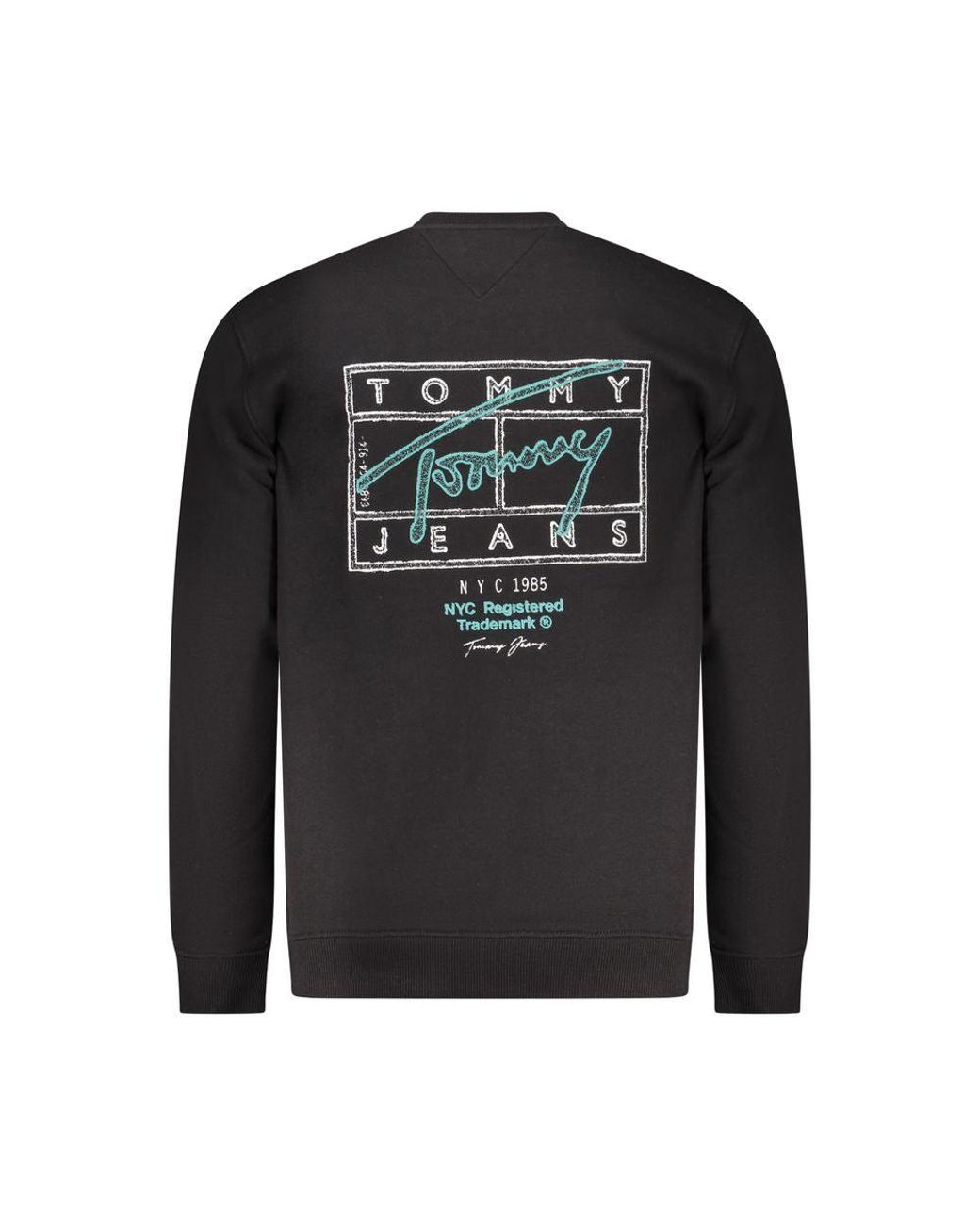 Tommy Hilfiger Black Cotton Men Sweatshirt for men