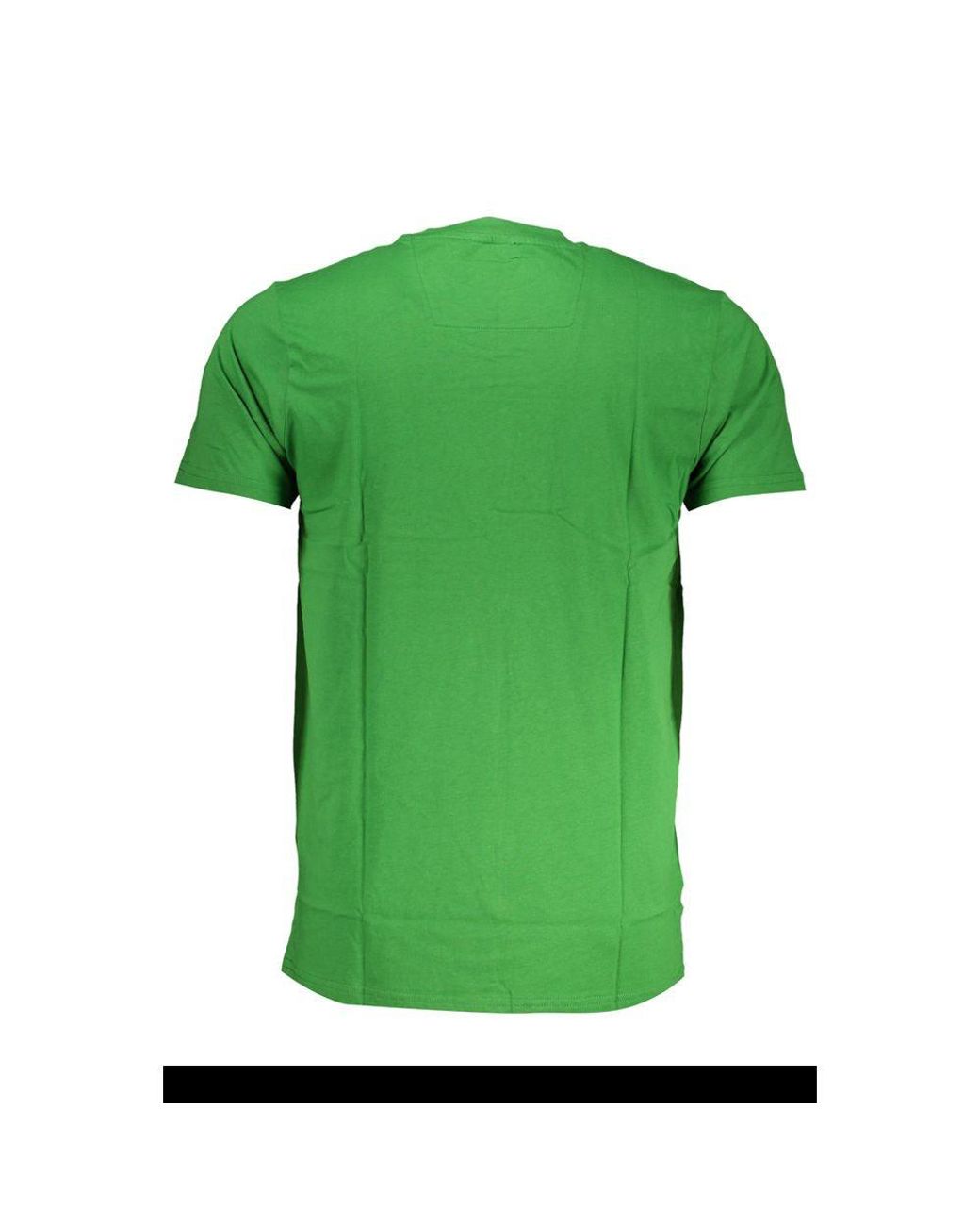 Roberto Cavalli Green Cotton T-Shirt for men