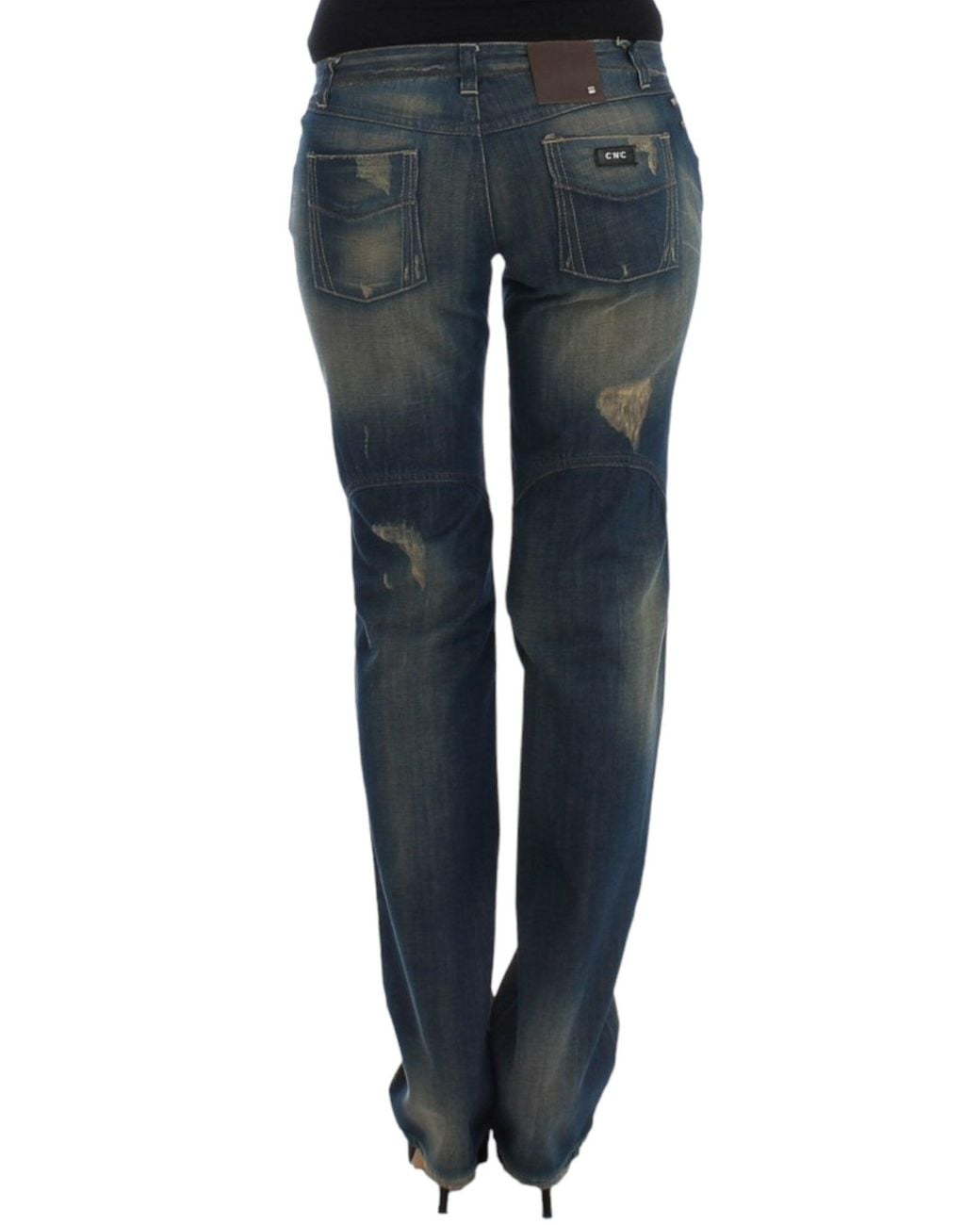 CoSTUME NATIONAL Blue Straight Leg Jeans
