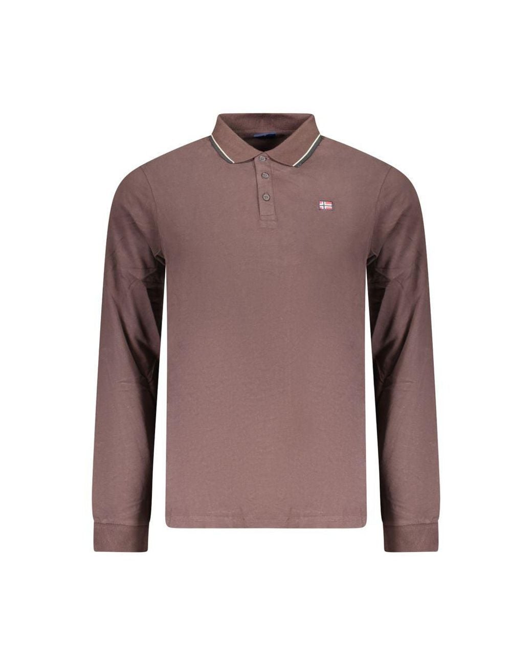 Norway 1963 Brown Cotton Mens Polo for men