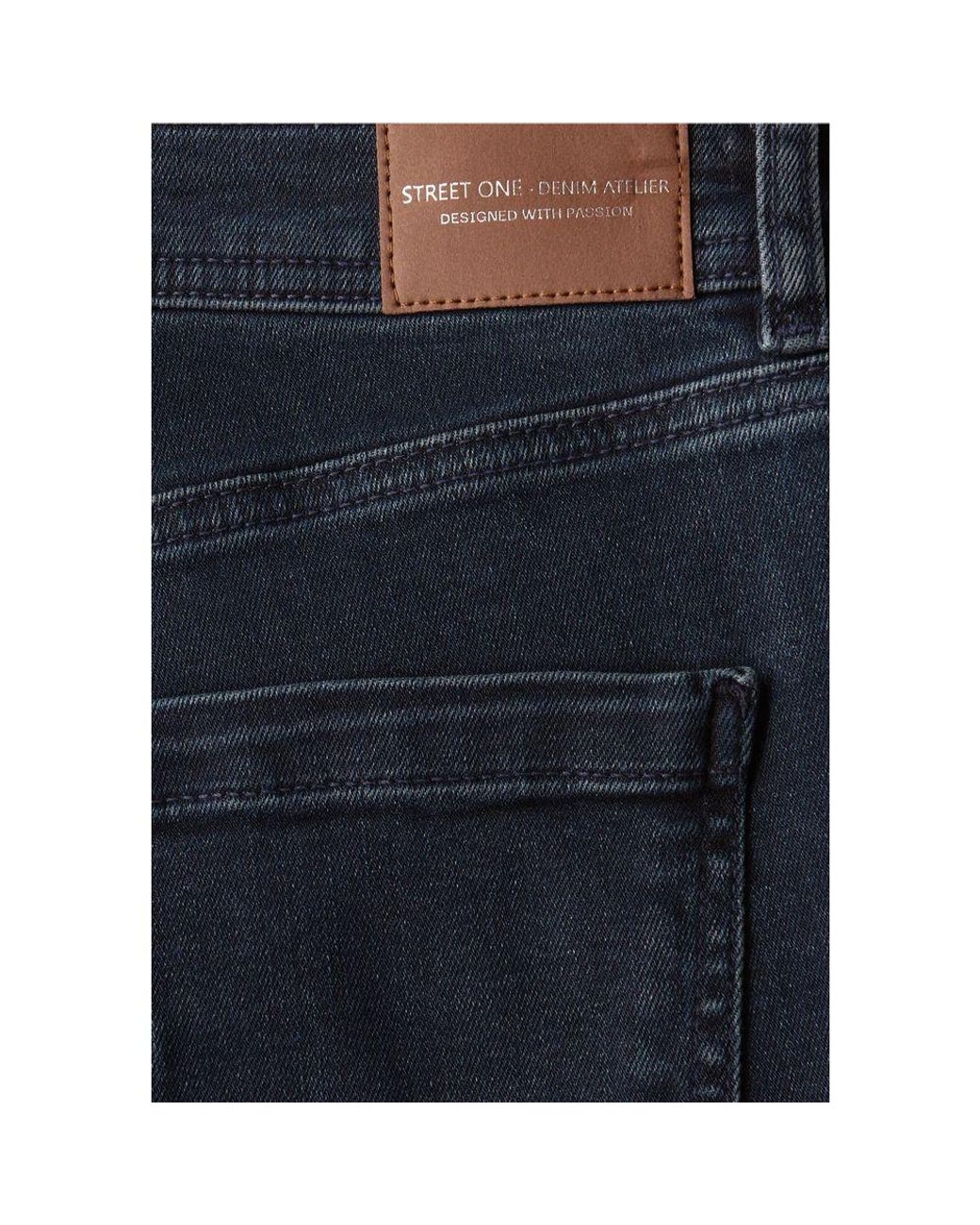 Street One Blue Cotton Skinny Jeans