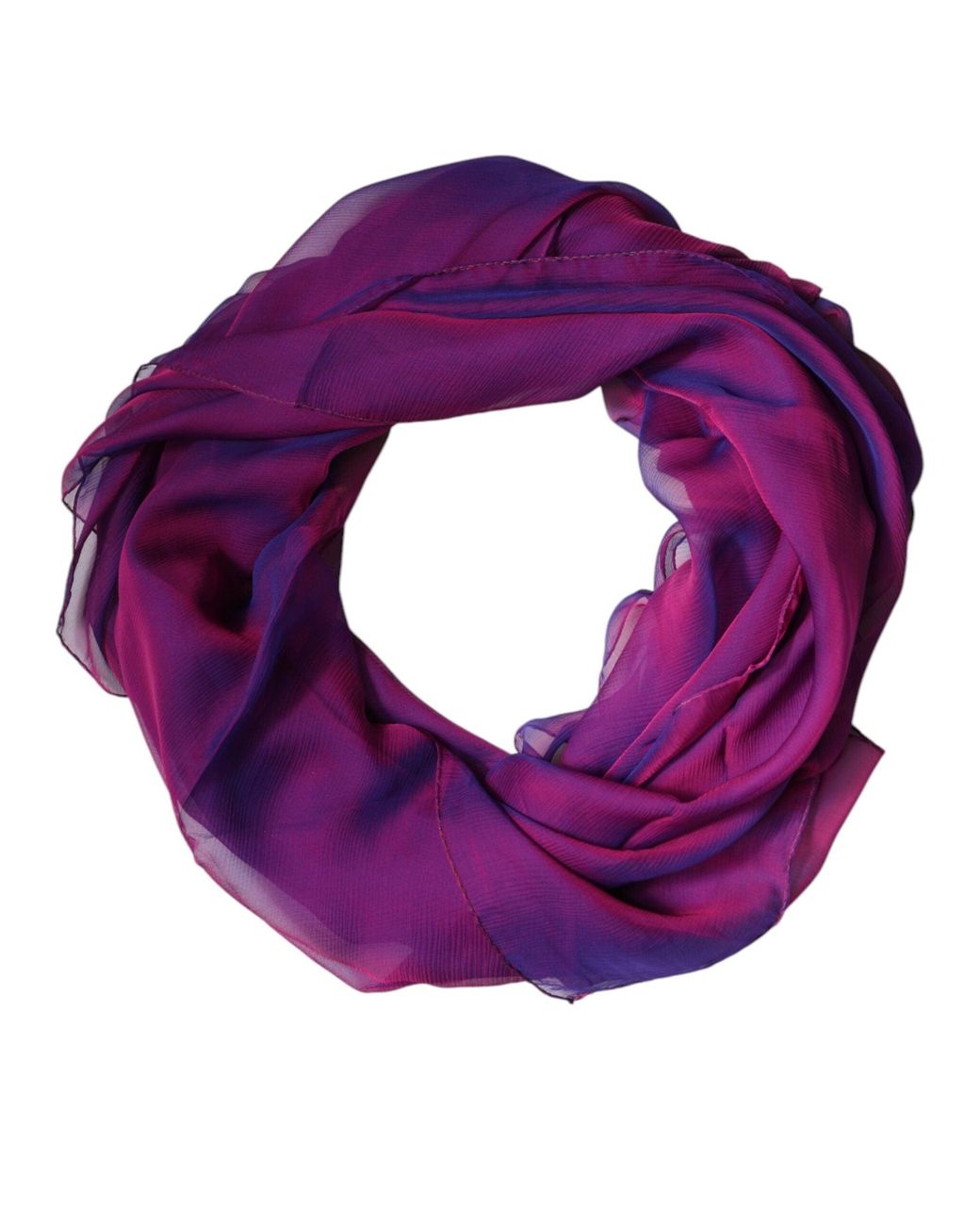 Dolce & Gabbana Purple Silk Rectangle Wrap Shawl Scarf