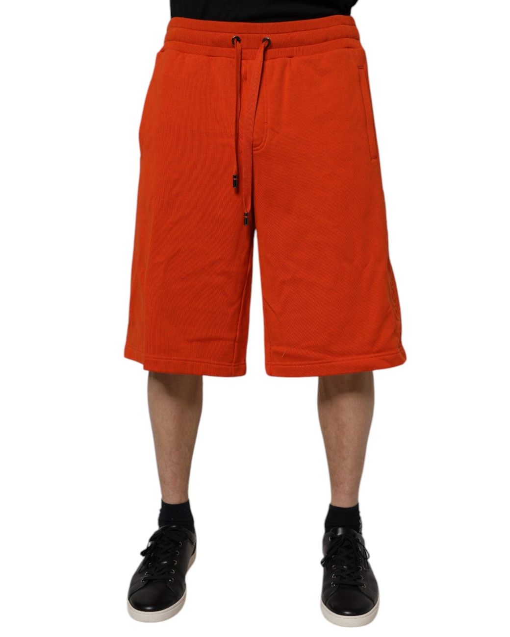 Dolce & Gabbana Orange Sweatshorts Relaxed Fit for men