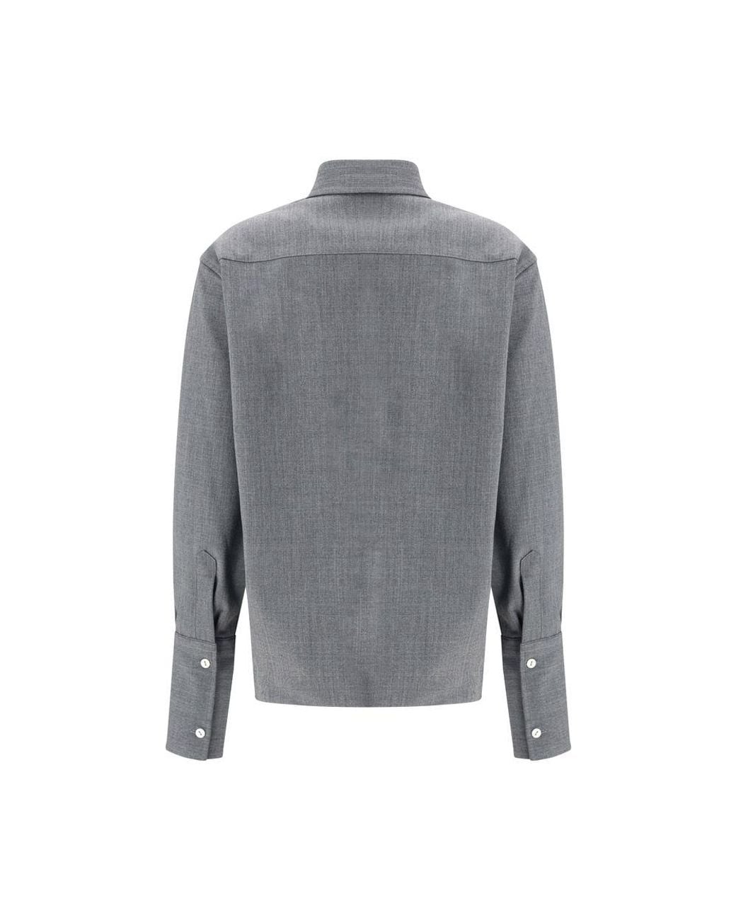 THE LATEST Gray Wool Oves Aries Shirt