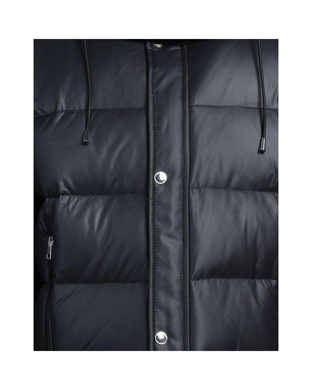 Aquascutum Elegant Padded Jacket With Removable Hood in Black for Men Lyst UK