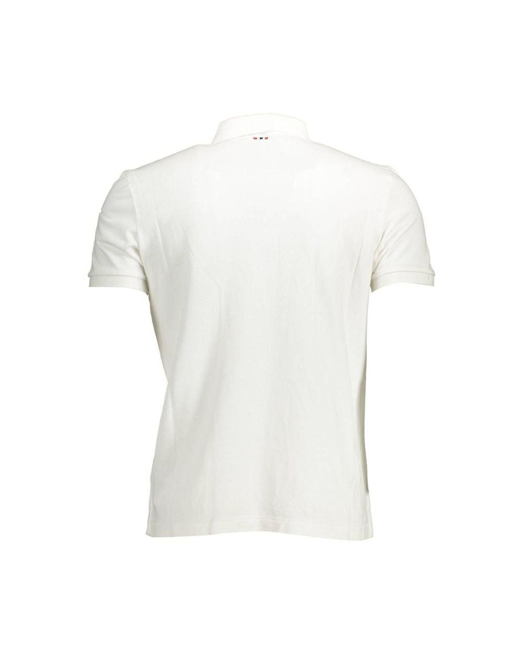 Napapijri White Cotton Polo Shirt for men