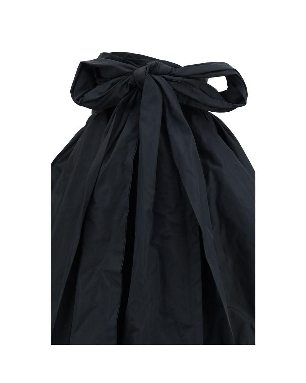 Blumarine Black Polyester Midi Skirt
