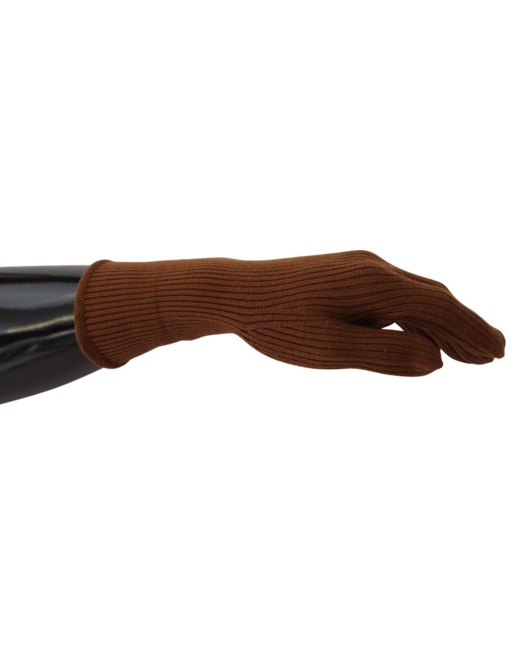 Dolce & Gabbana Brown Dolce & Gabbana Cashmere Knit Gloves for men