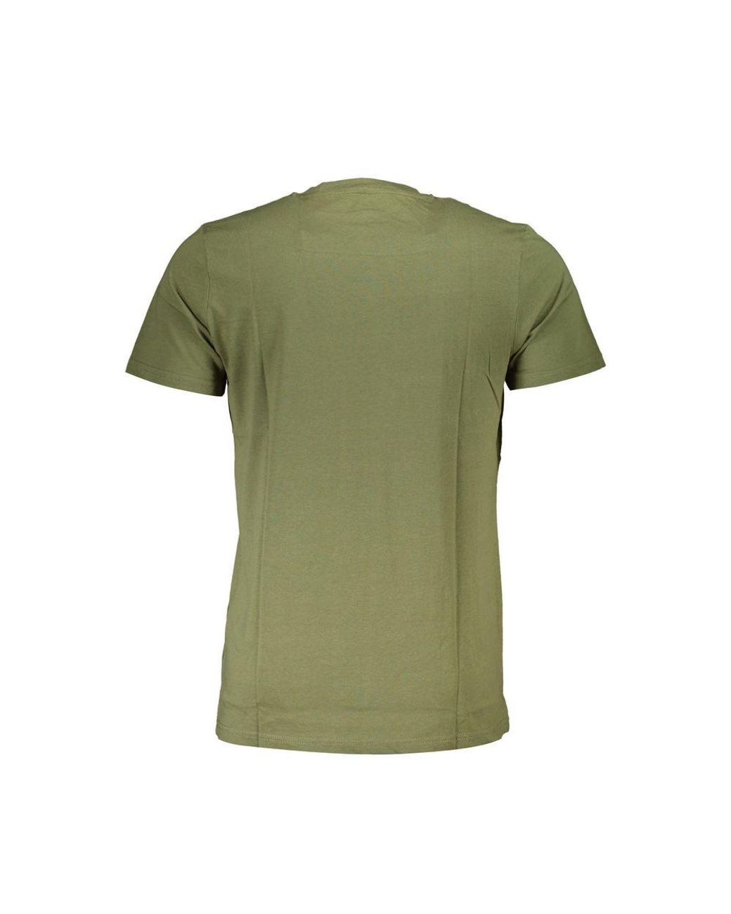 Roberto Cavalli Green Cotton T-Shirt for men