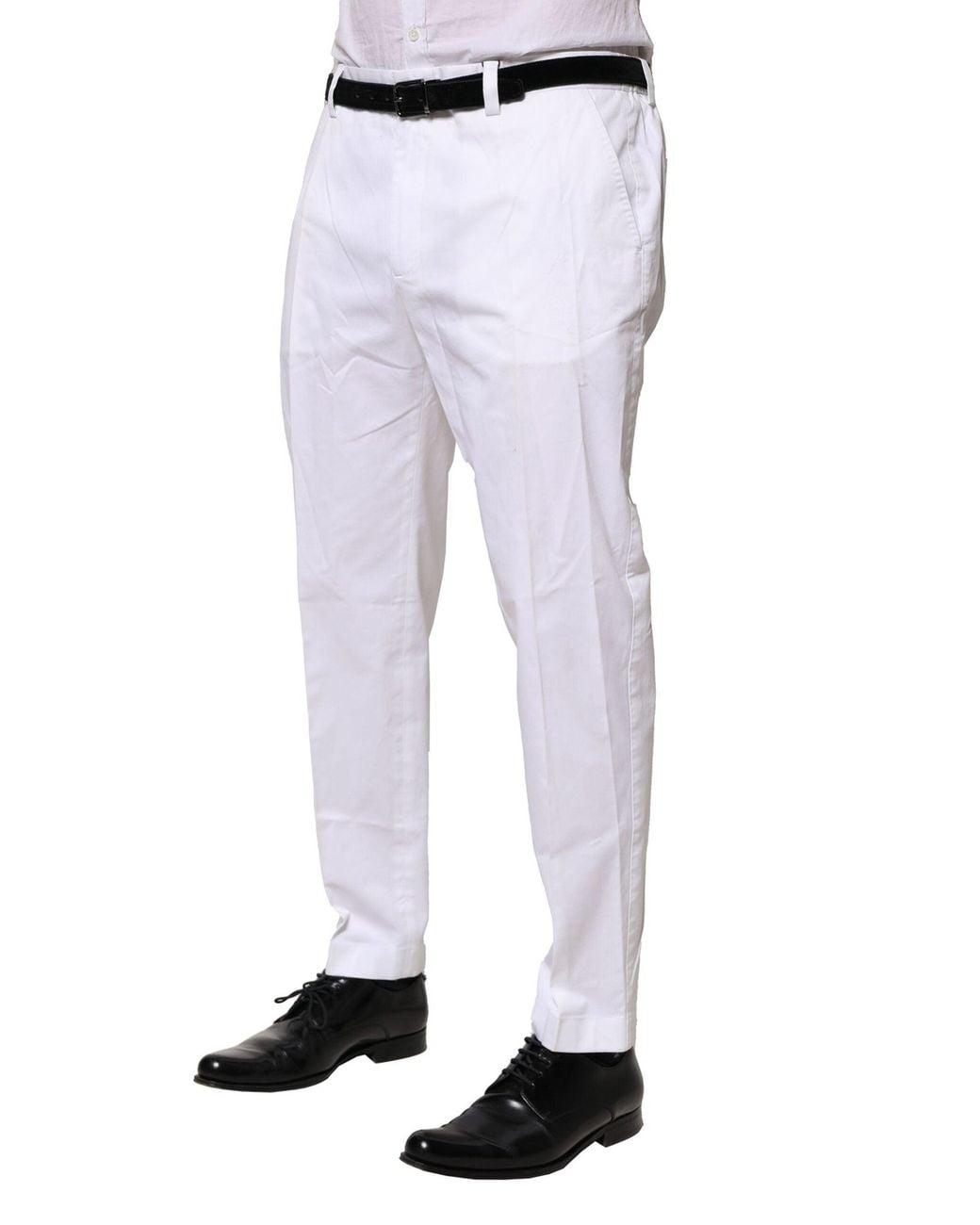 Dolce & Gabbana Blue Slim Fit Dress Pants for men