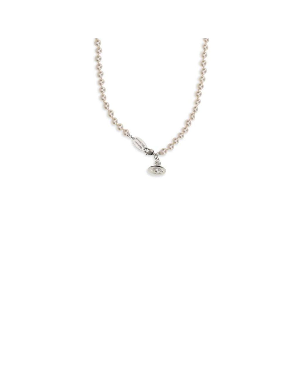 Vivienne Westwood Metallic Beige Brass Necklace