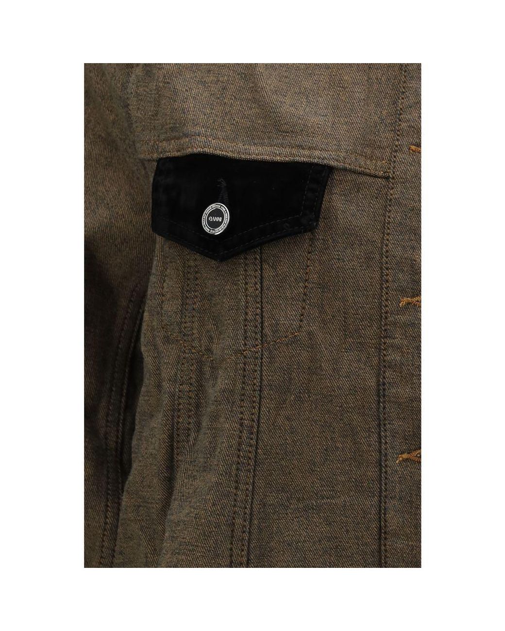 Ganni Brown Cotton Denim Jacket