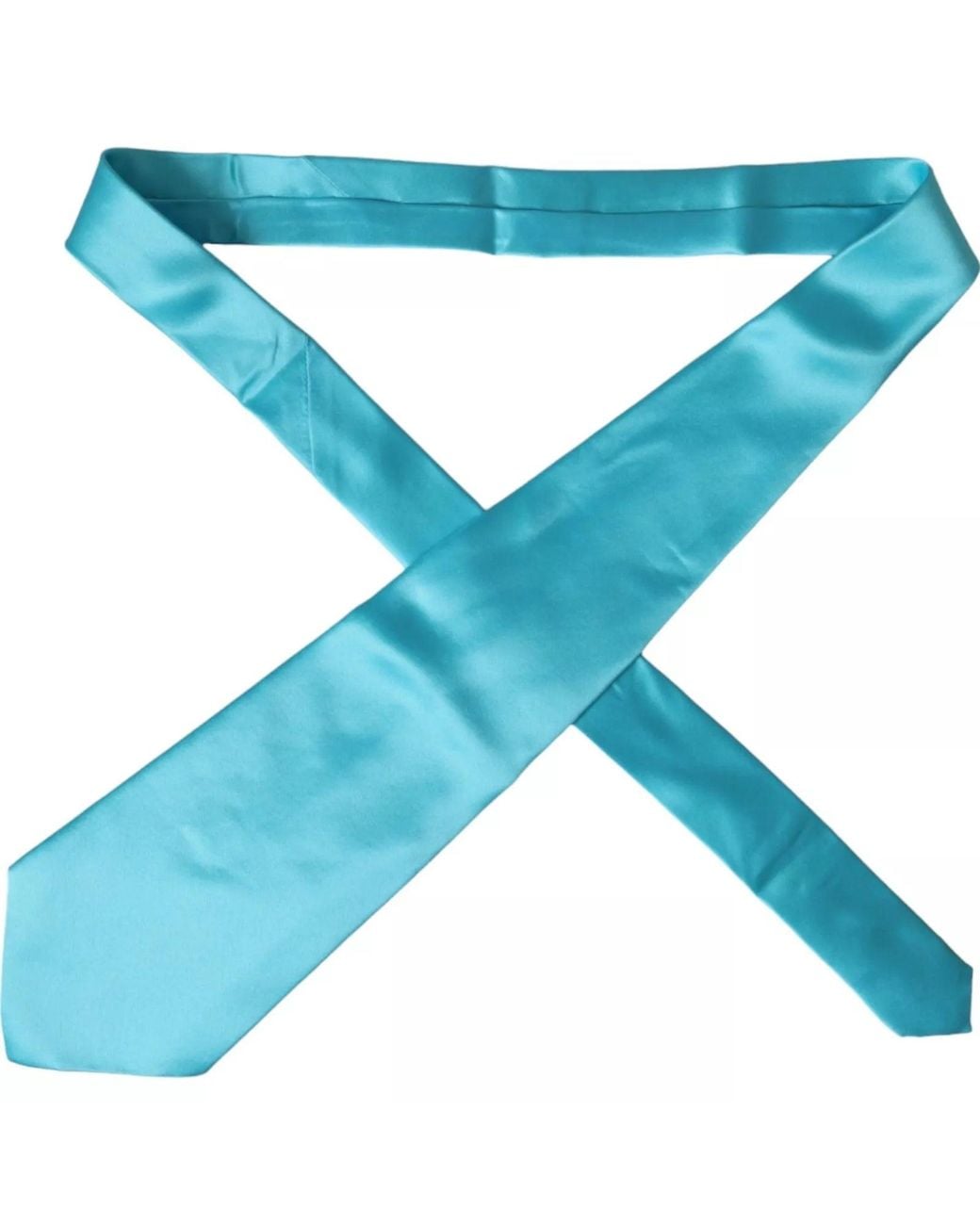 Dolce & Gabbana Blue Silk Necktie Solid for men