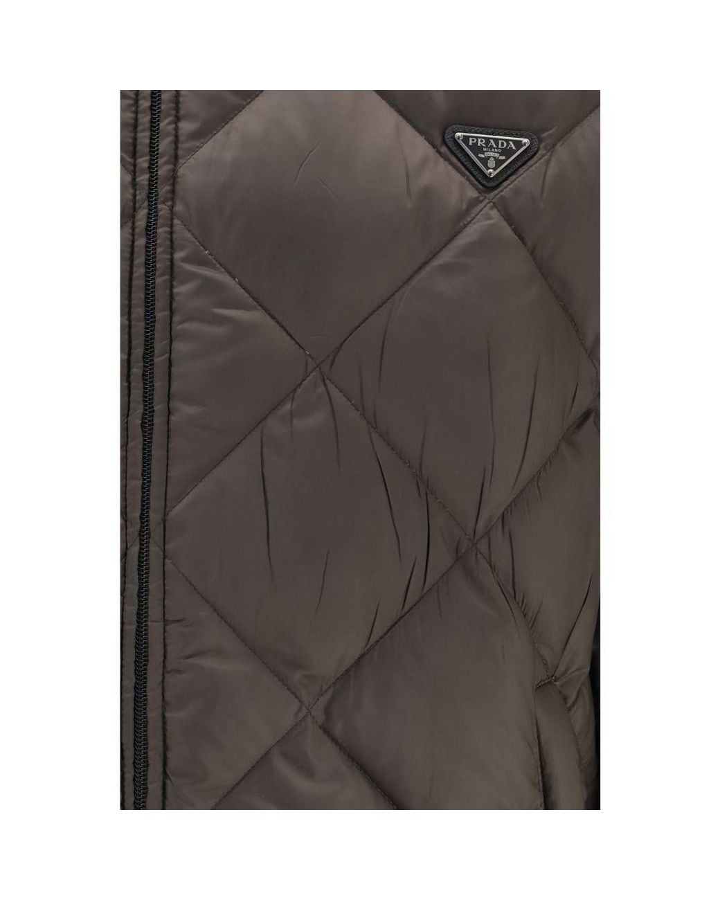 Prada Gray Bicolor Recycled Polyester Full for men