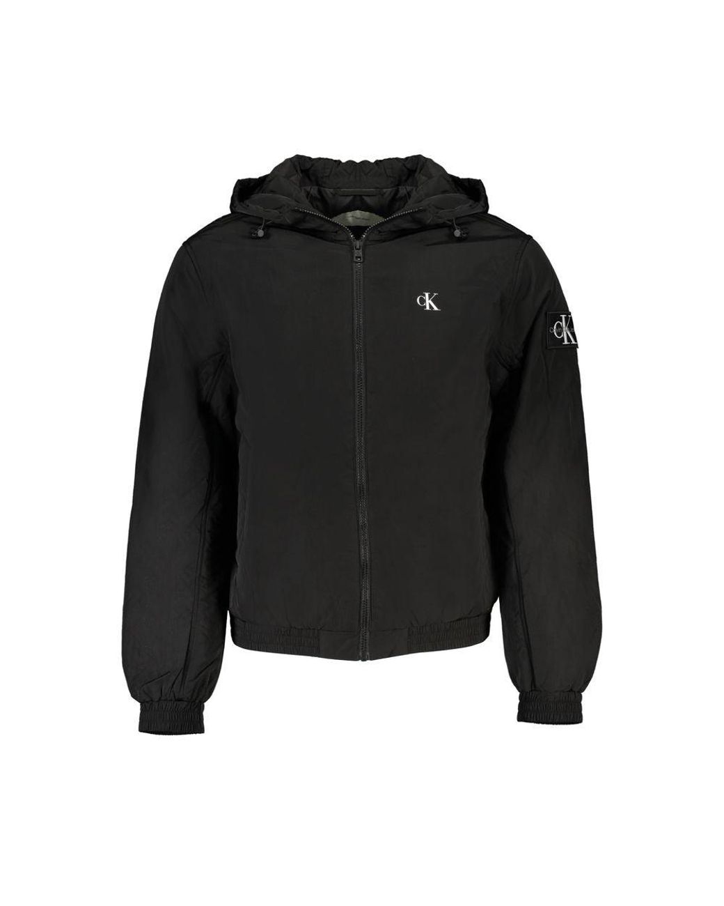 Calvin Klein Black Polyester Jacket for Men Lyst