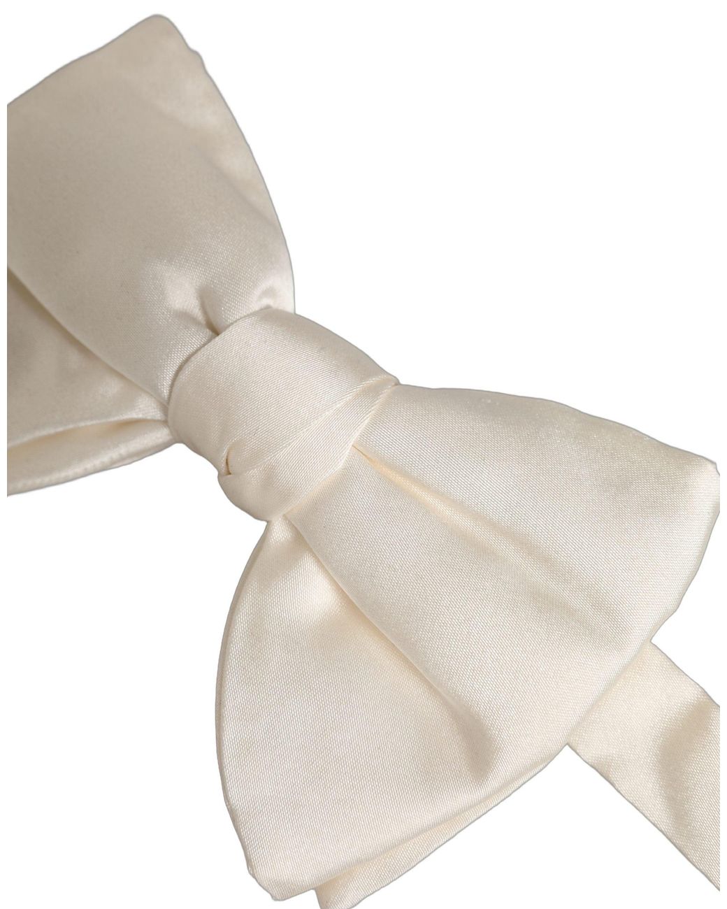 Dolce & Gabbana Natural Silk Adjustable Neck Papillon Bow Tie for men
