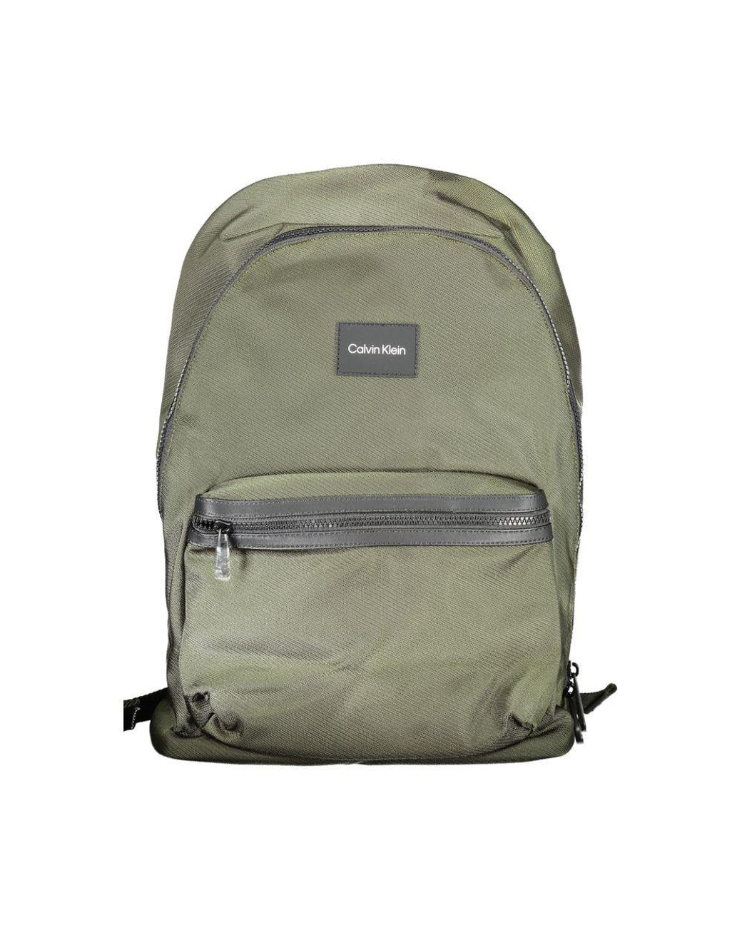 Calvin Klein Green Black Polyester Shoulder Bag