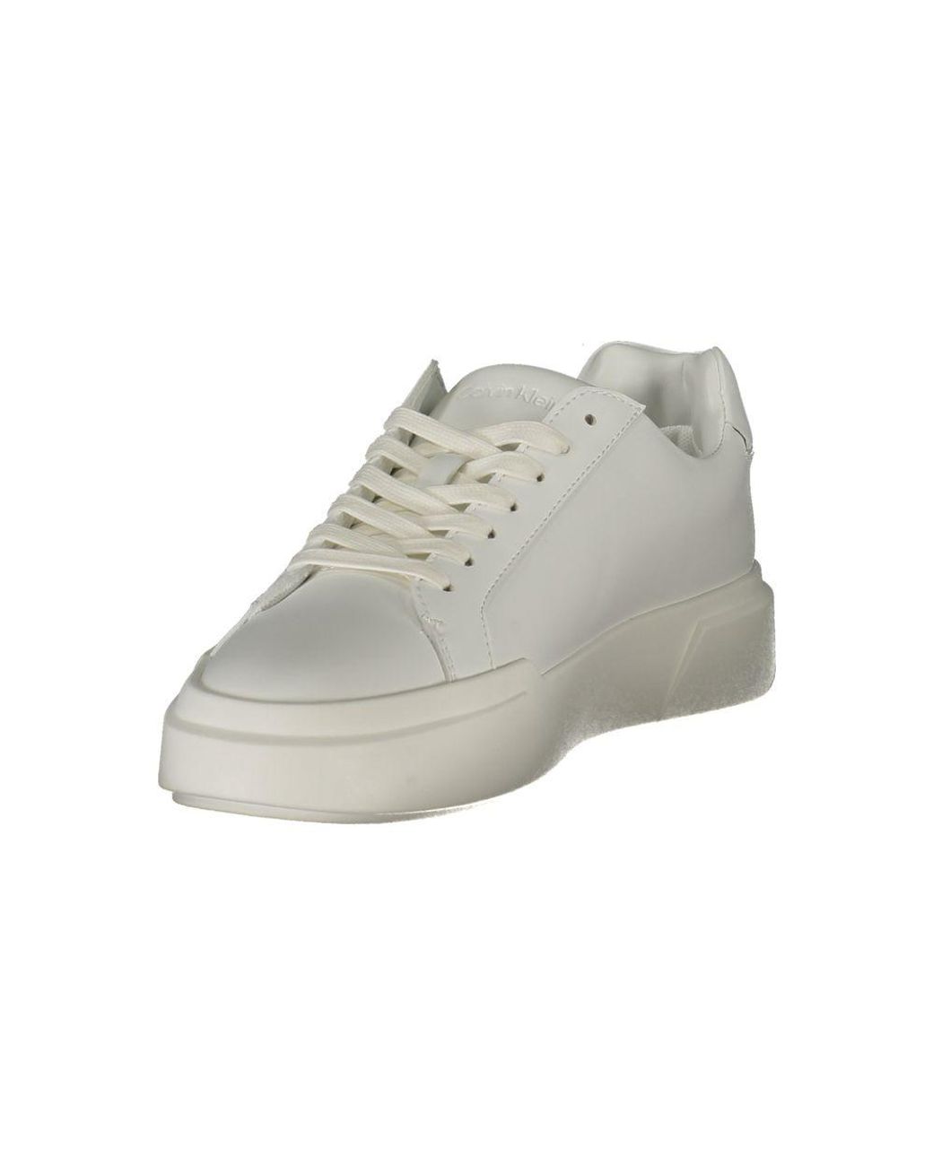 Calvin Klein Gray Leather Sneaker