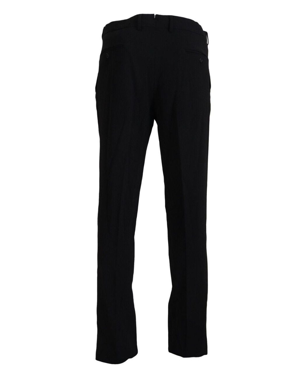 Bencivenga Black Straight Fitformal Trousers Pants for men