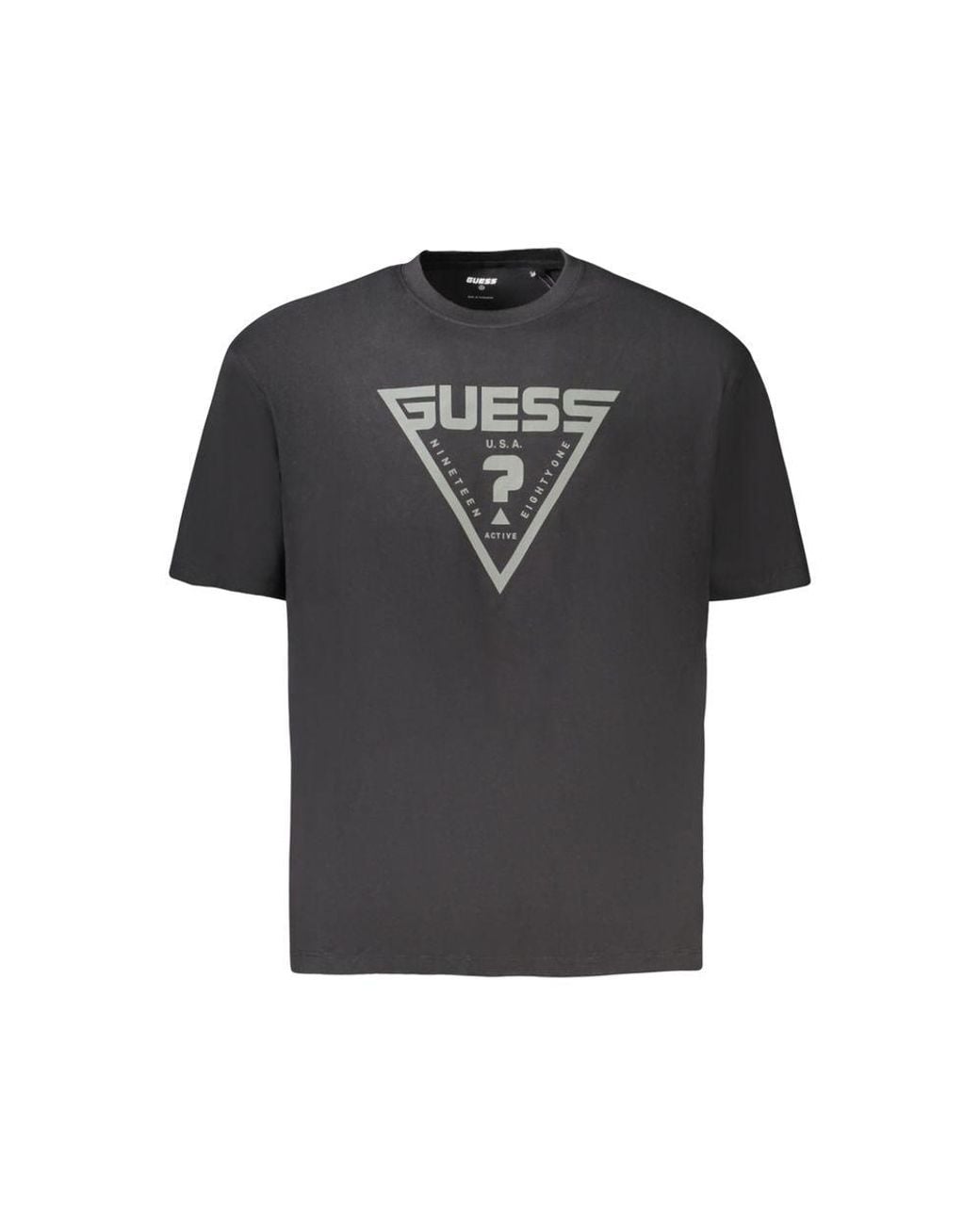 Guess Black Cotton Men's T for men