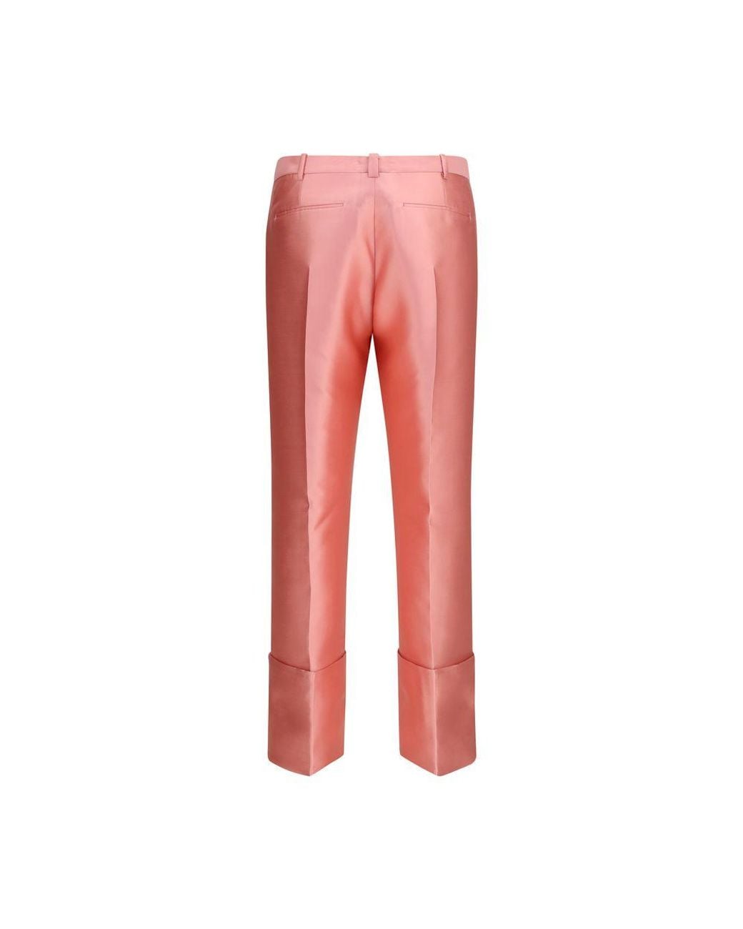 Calvin Klein Red Multicolor Polyester Casual Pants