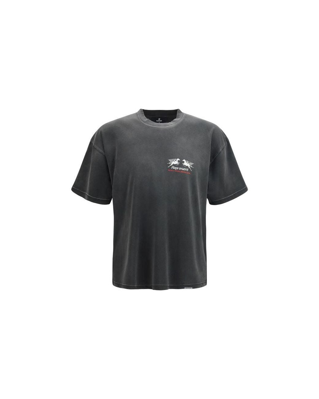 Represent Black Gray Cotton T for men