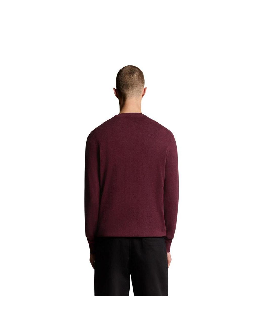 Lyle & Scott Purple Bordeaux Cotton Sweatshirt for men