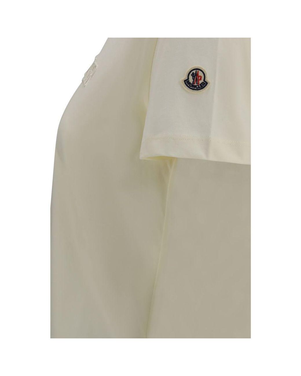 Moncler Natural Beige Cotton T