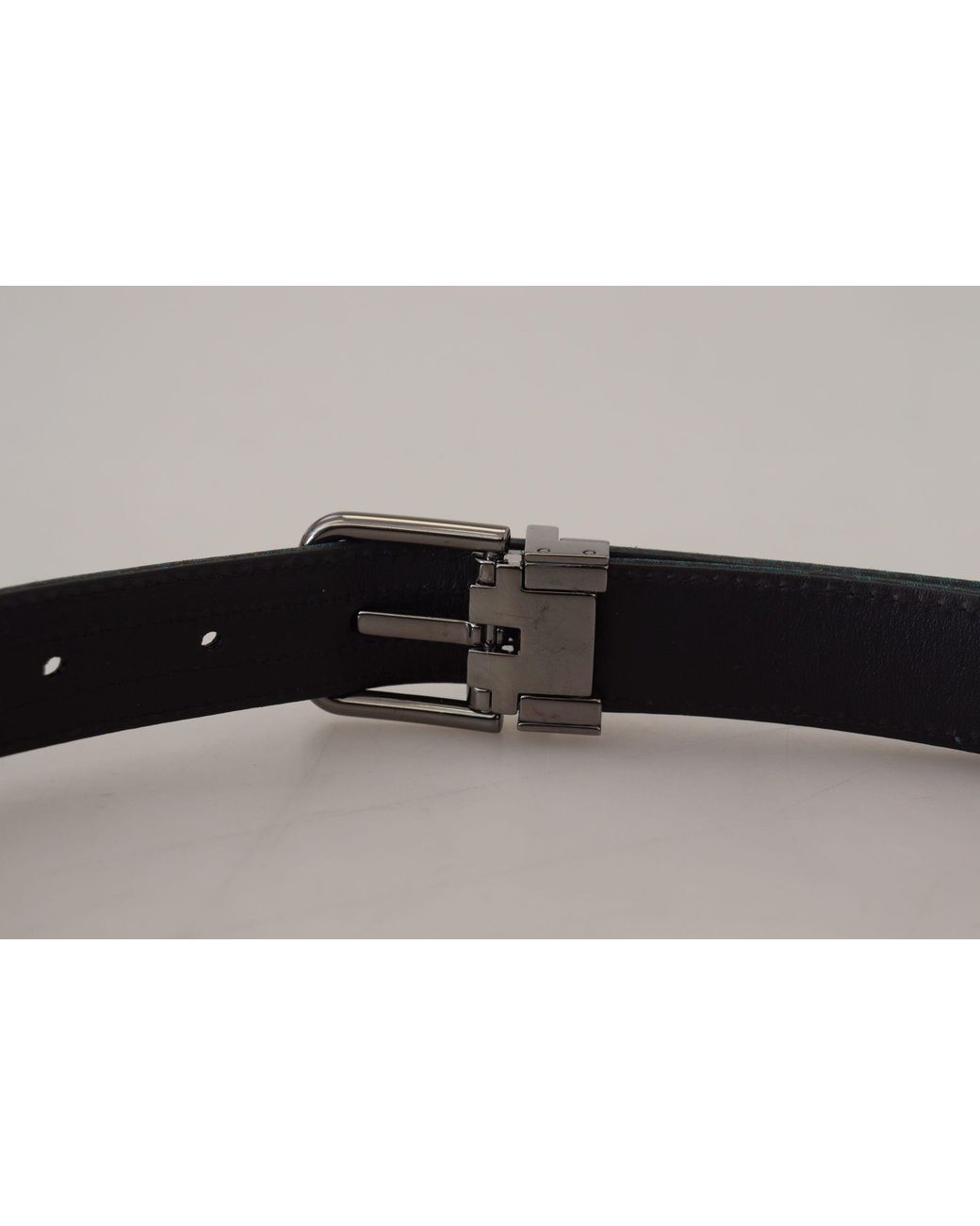 Dolce & Gabbana Black Elegant Jacquard Designer Belt for men