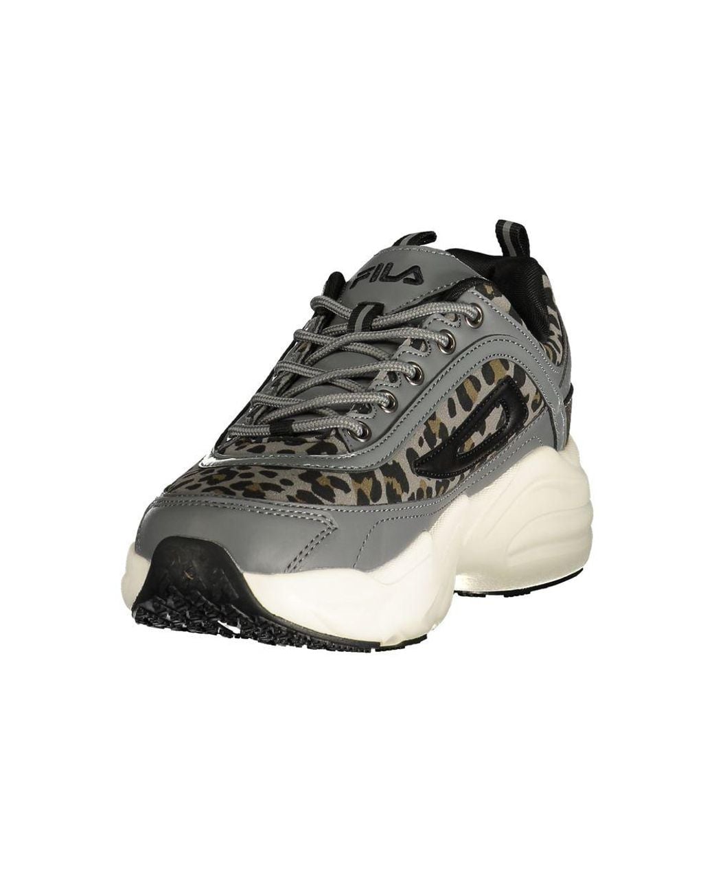 Fila Black Gray Polyester 's Sneaker
