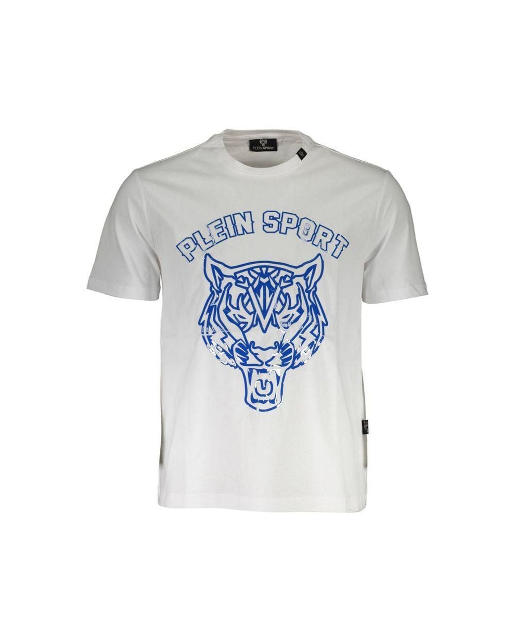 Philipp Plein Blue Cotton T-Shirt for men