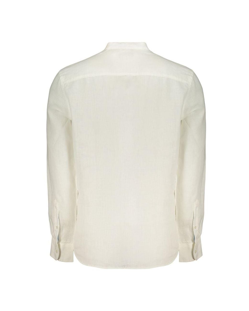 North Sails White Linen Men's Shirt for men